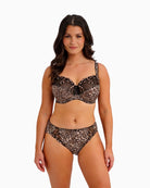 Woman wearing Fantasie Talia Leopard side support bra – Áines Boutique