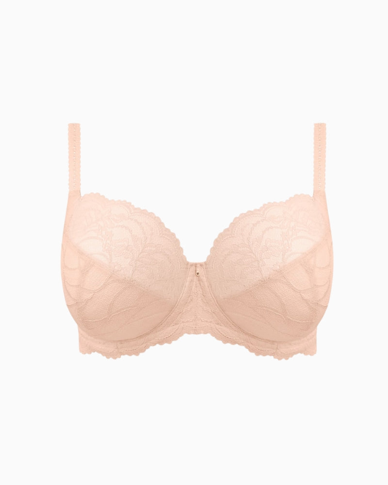 Fantasie Cesile Side Support Bra in Peach Sorbet lace cup detail