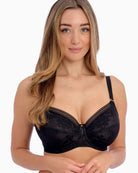 Fantasie Fusion Lace Side Support Bra in Black front view