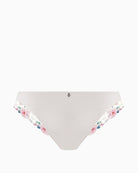 Fantasie Lillia thong white close-up embroidery detail