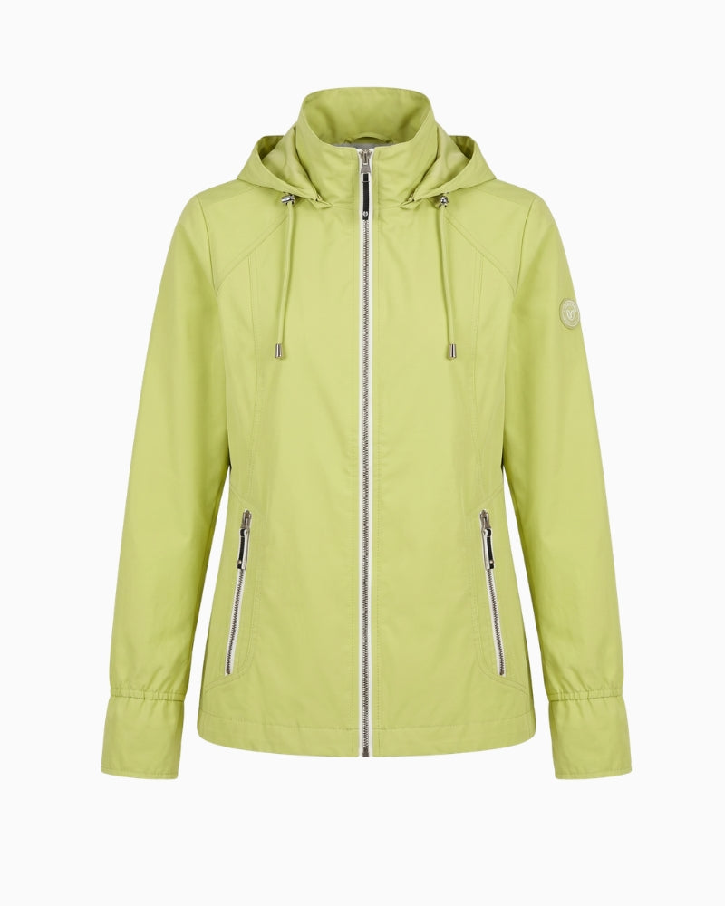 Frandsen Rain Jacket in lime front view
