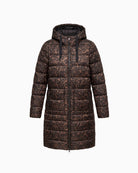 Frandsen Reversible Coat in leopard front view