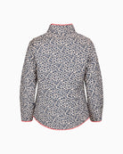 Frandsen reversible jacket pink multi leopard print back view