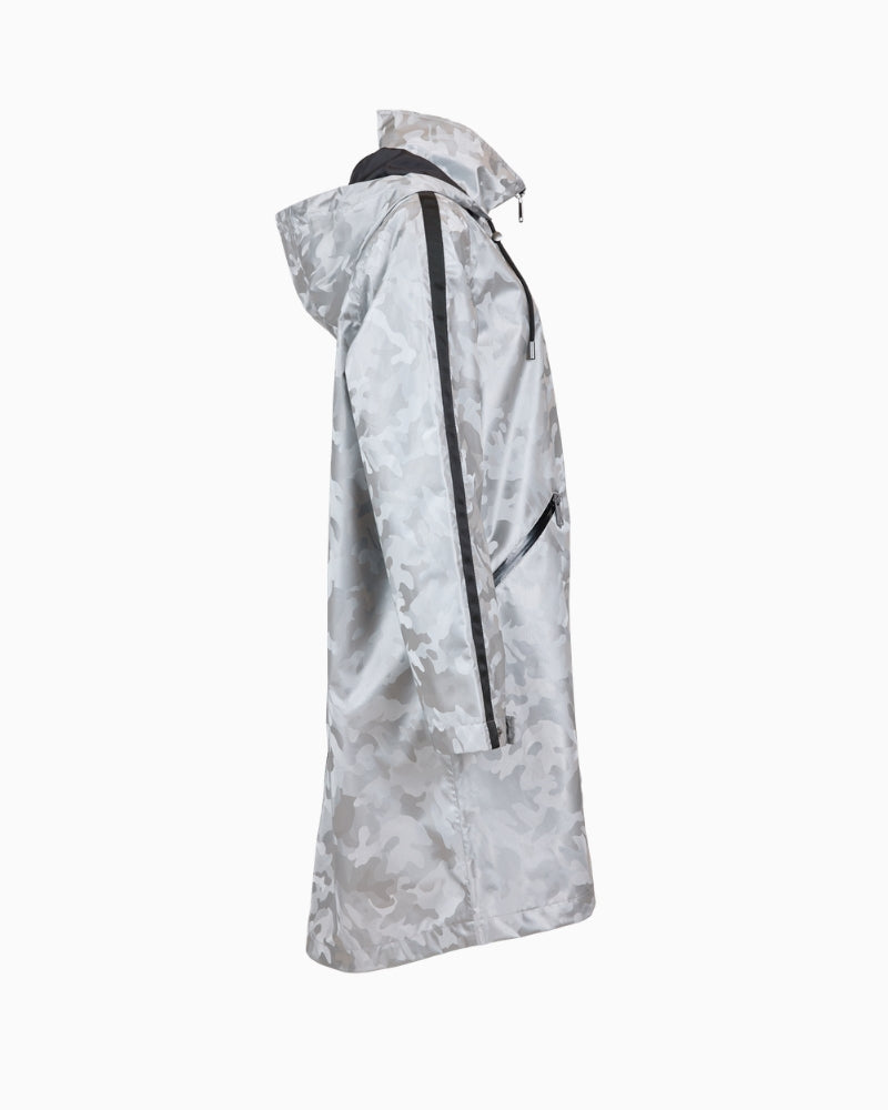 Frandsen silver raincoat side view