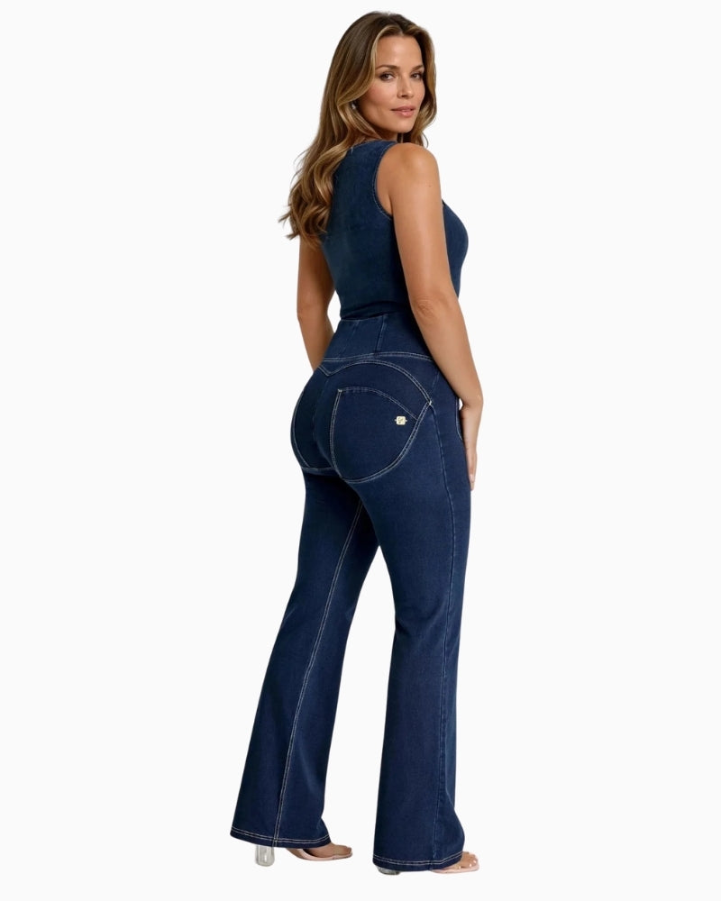 Back view of Freddy WR.UP® jeans with shaping seam details