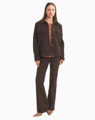 Freddy N.O.W.® flare trousers styled for workwear with a clean, classic finish