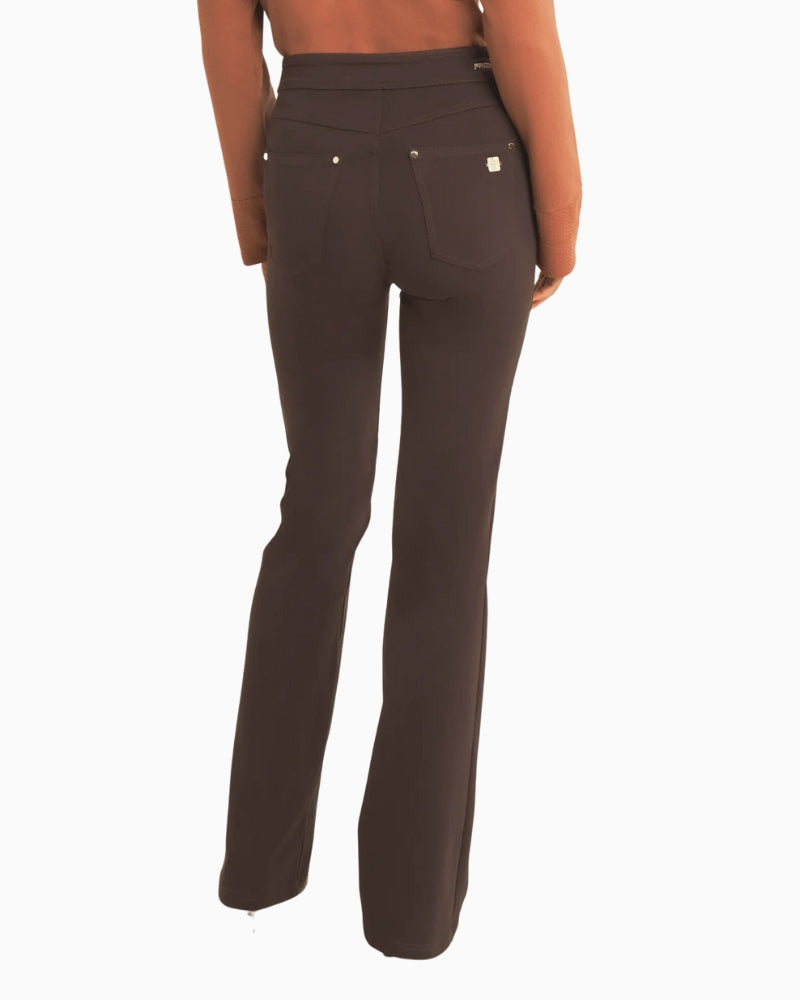 Back view of Freddy N.O.W.® trousers with classic 5-pocket styling and no bum stitching