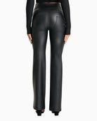 Freddy WRUP Faux Leather Super Flare in Black back view