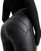 Freddy WRUP Faux Leather Super Flare in Black pocket detail