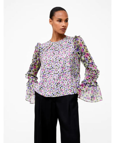 French Connection - ALEZZIA ELY JACQUARD MIX TOP