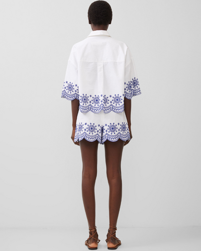 French Connection - Alissa Cotton Embroidered Short 