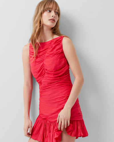French Connection - Althea Pleated Sleeveless Dress 