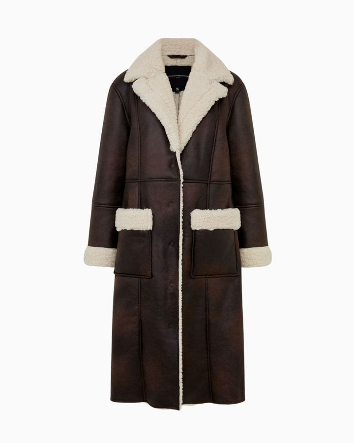 French Connection - Arizona Faux Shearling Coat 