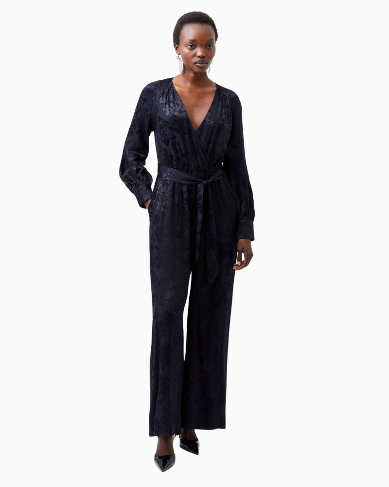 French Connection - Arya Satin Jacquard Jumpsuit 