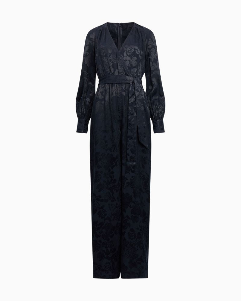 French Connection - Arya Satin Jacquard Jumpsuit 