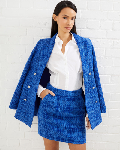 French Connection - Azzurra Tweed Mini Skirt 