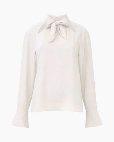 French Connection - Carmen Crepe Tie Blouse