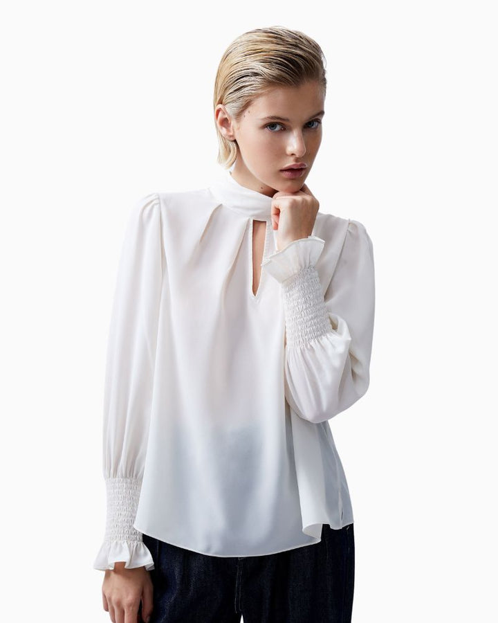 French Connection - Crepe Light High Neck Top 