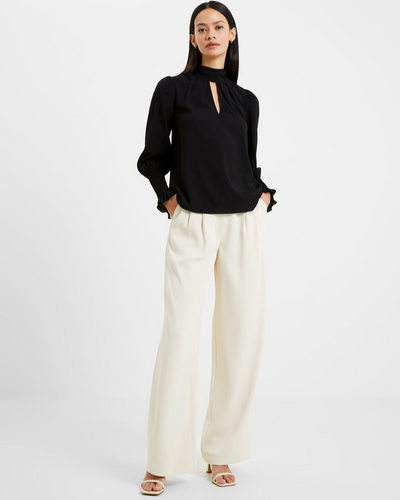 French Connection - Crepe Light Keyhole Top 