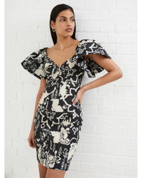DEON CANDRA JAQUARD DRESS