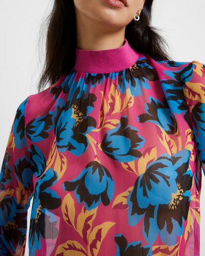 French Connection - Darla Eloise Long Sleeve High Neck Top 