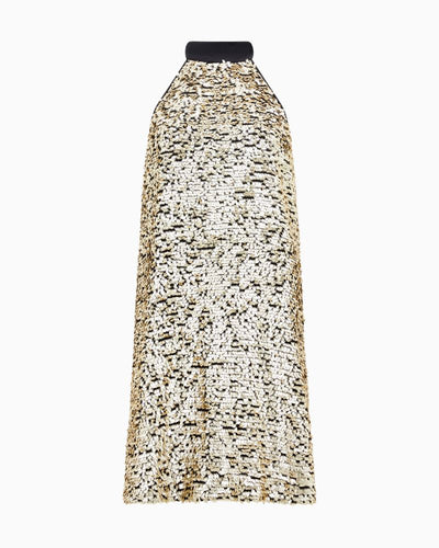 French Connection - Elah Sequin Halter Neck Dress