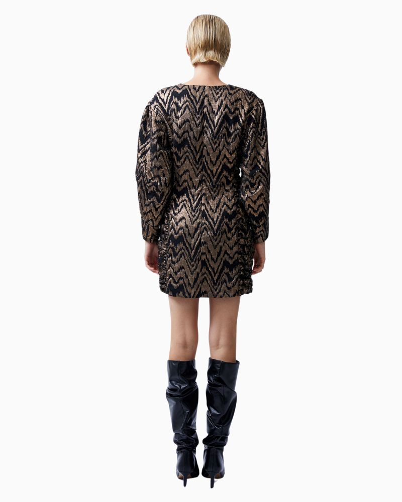 French Connection - Ellery Jacquard Puff Sleeve Dress