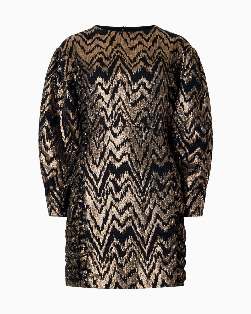 French Connection - Ellery Jacquard Puff Sleeve Dress