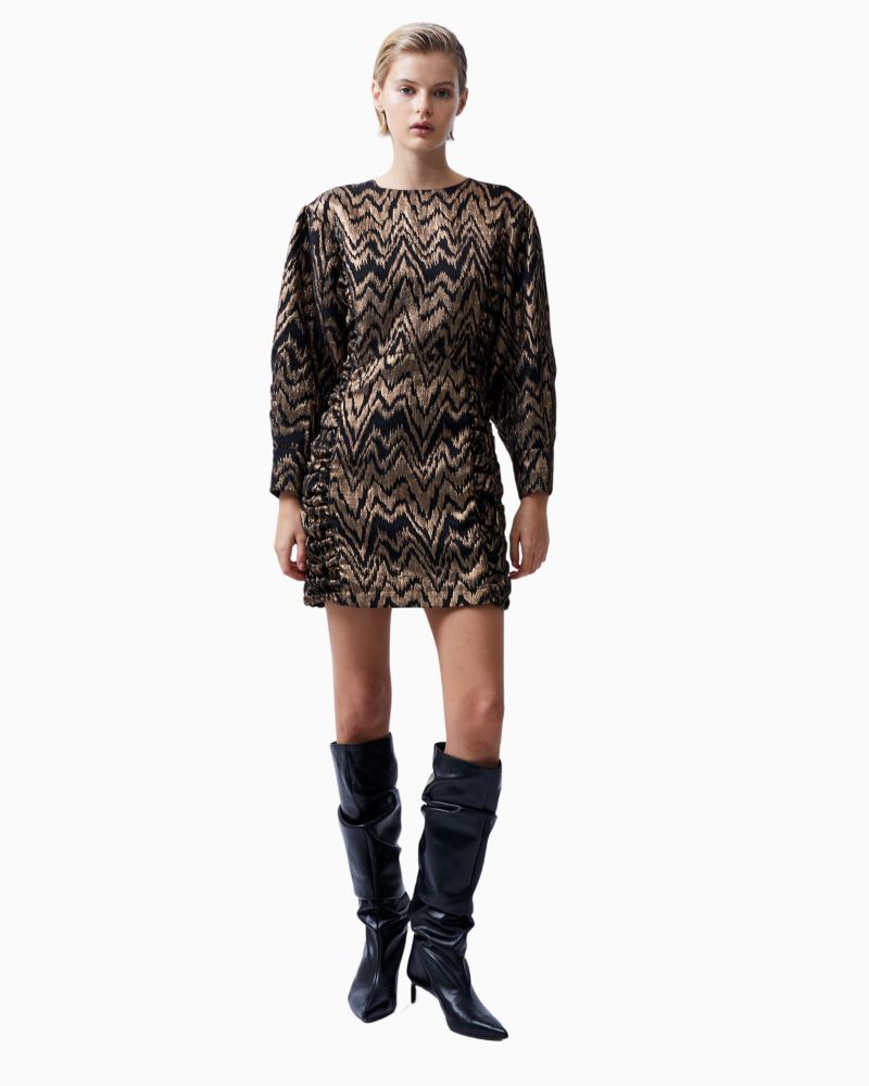 French Connection - Ellery Jacquard Puff Sleeve Dress