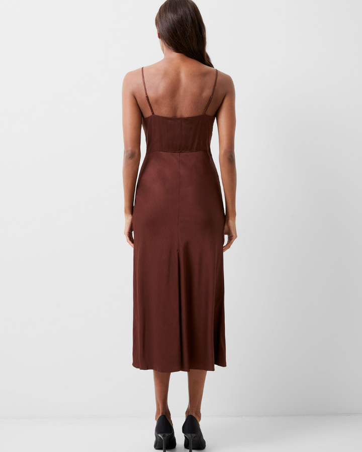 French Connection - Ennis Eco Satin Slip Midi Dress 