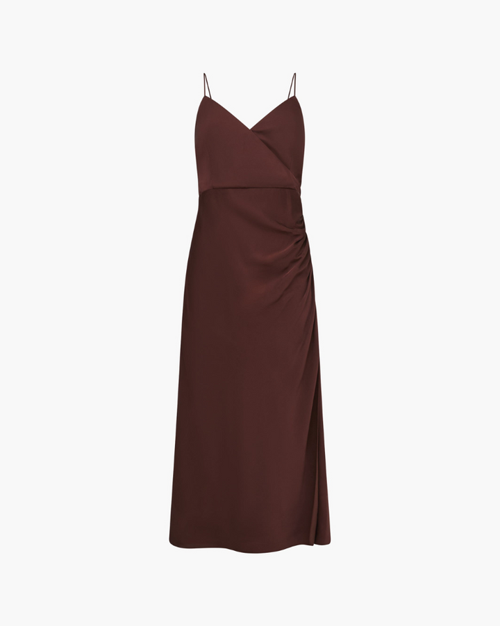 French Connection - Ennis Eco Satin Slip Midi Dress 