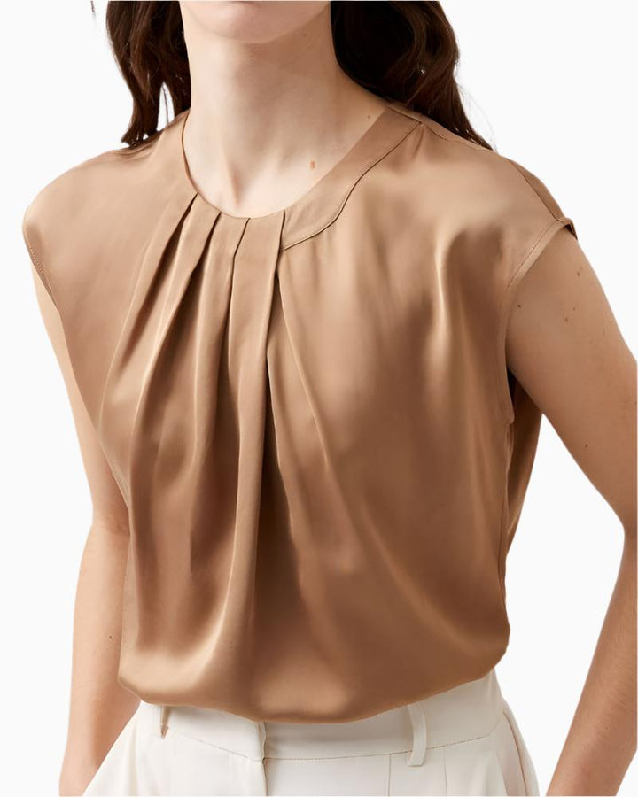 French Connection - Ennis Satin Neck Detail Top 