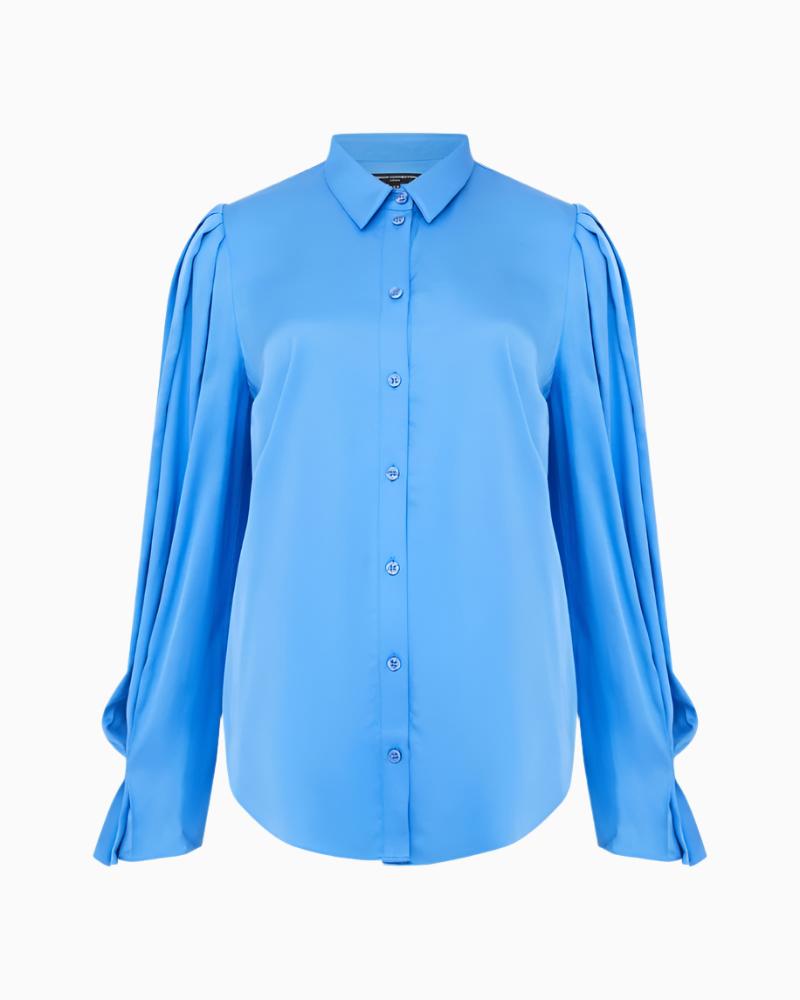 French Connection - Ennis Satin Sleeve Detail Shirt