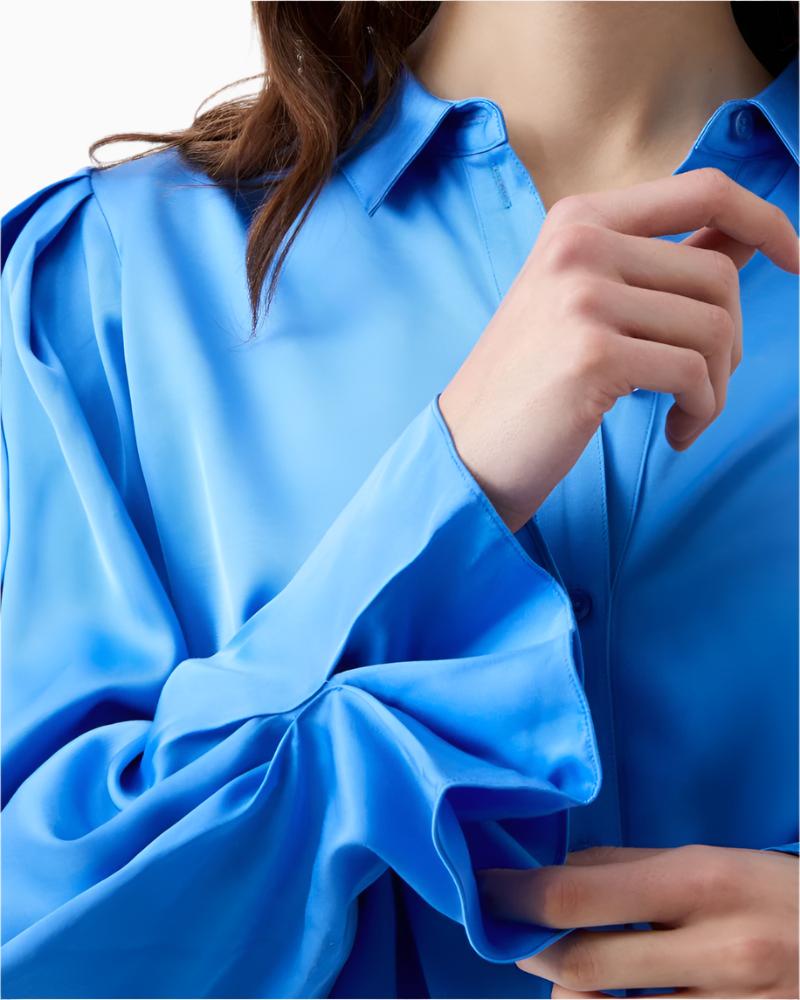 French Connection - Ennis Satin Sleeve Detail Shirt