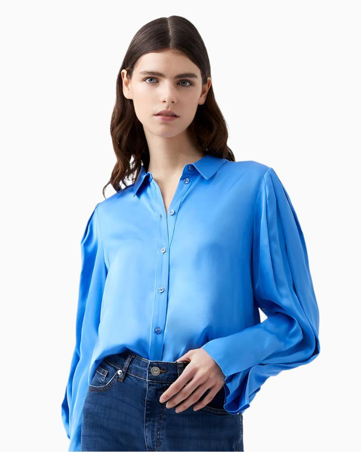 French Connection - Ennis Satin Sleeve Detail Shirt