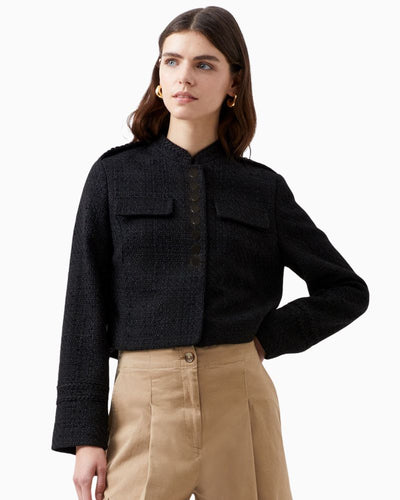 French Connection - Felice Tweed Military Jacket