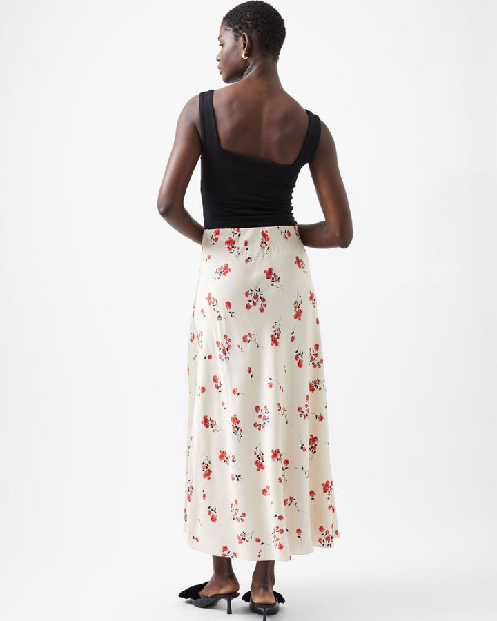 French Connection - Floramour Ennis Satin Long Skirt