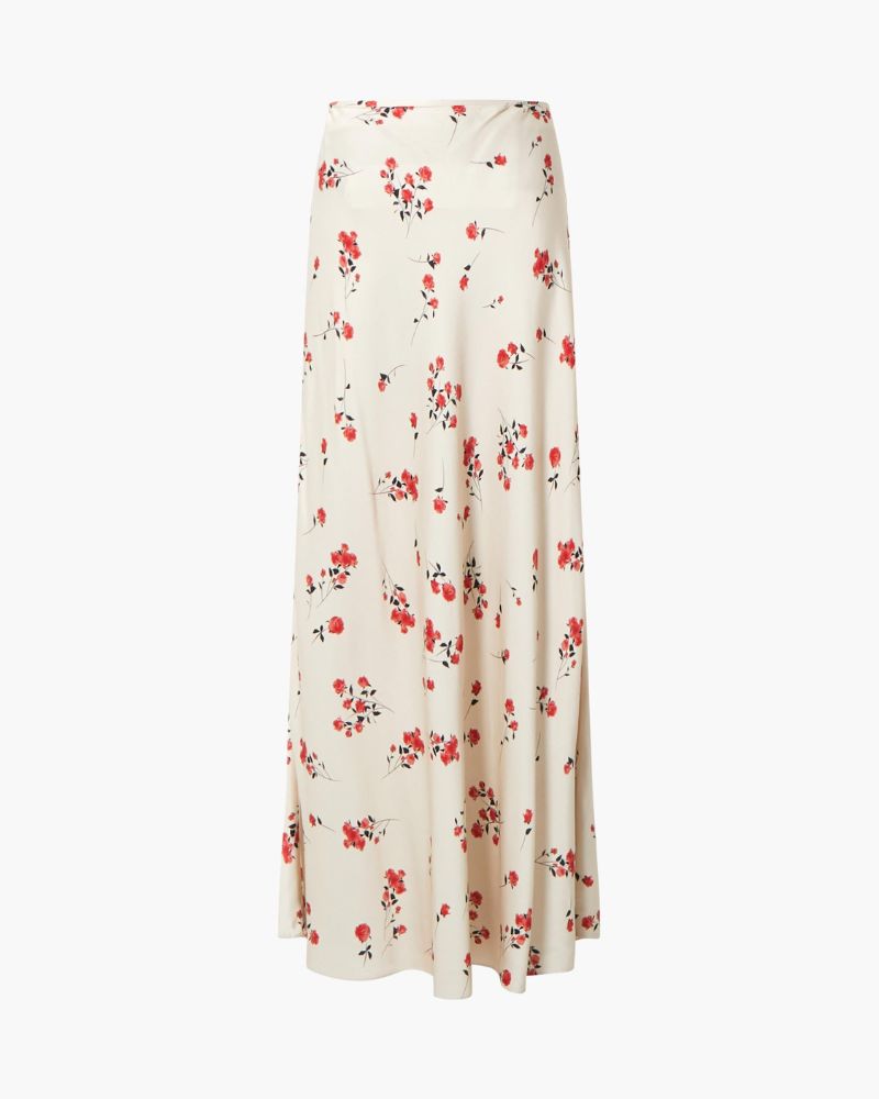 French Connection - Floramour Ennis Satin Long Skirt