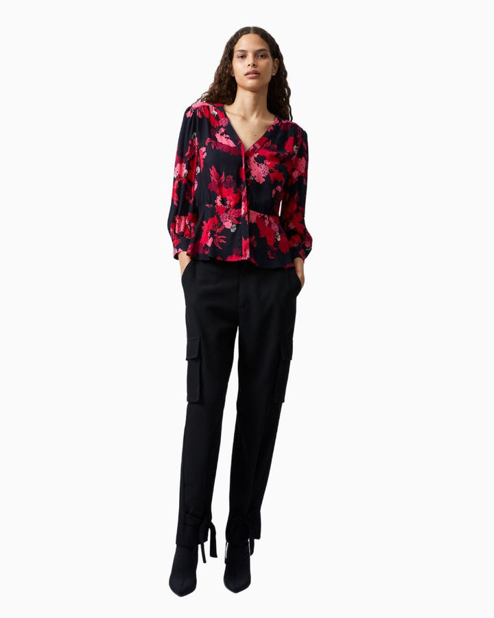 French Connection - Foliage Chiara Balloon Sleeve Top 