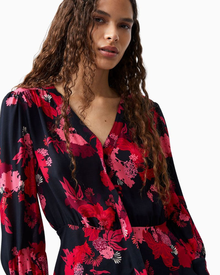 French Connection - Foliage Chiara Balloon Sleeve Top 