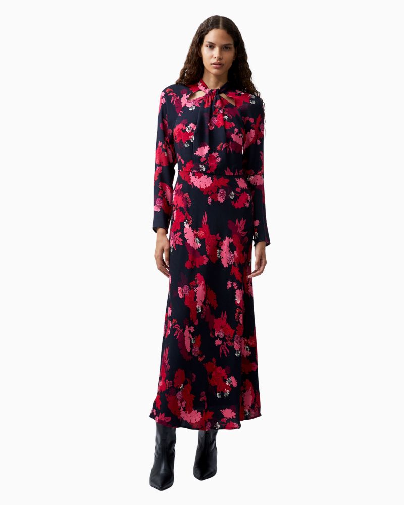 French Connection - Foliage Chiara Tie Knot Dress