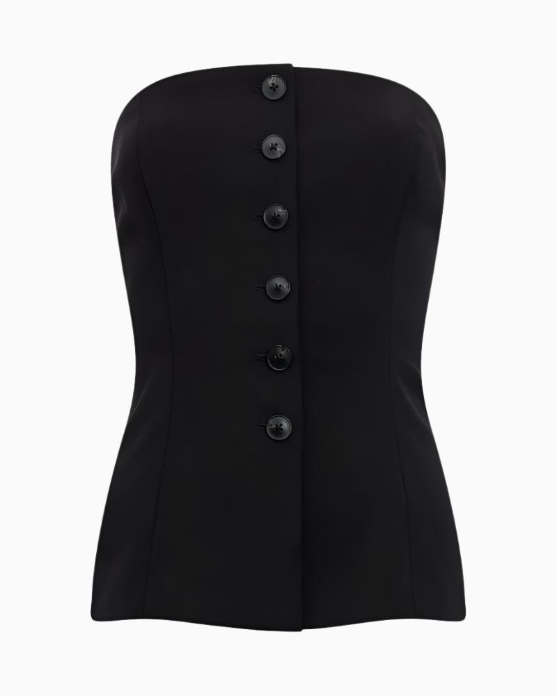 French Connection - Harrie Suiting Strapless Top