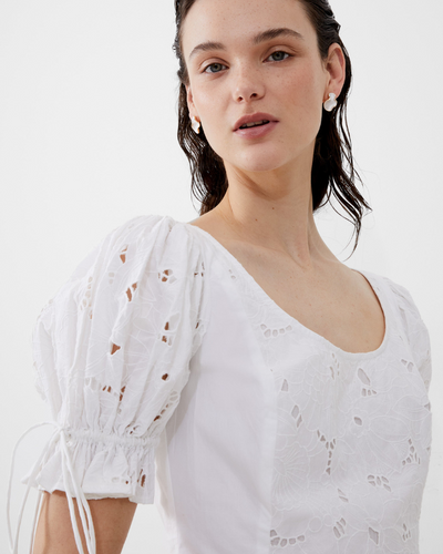 French Connection - Rhodes Cotton Emroidered Top 