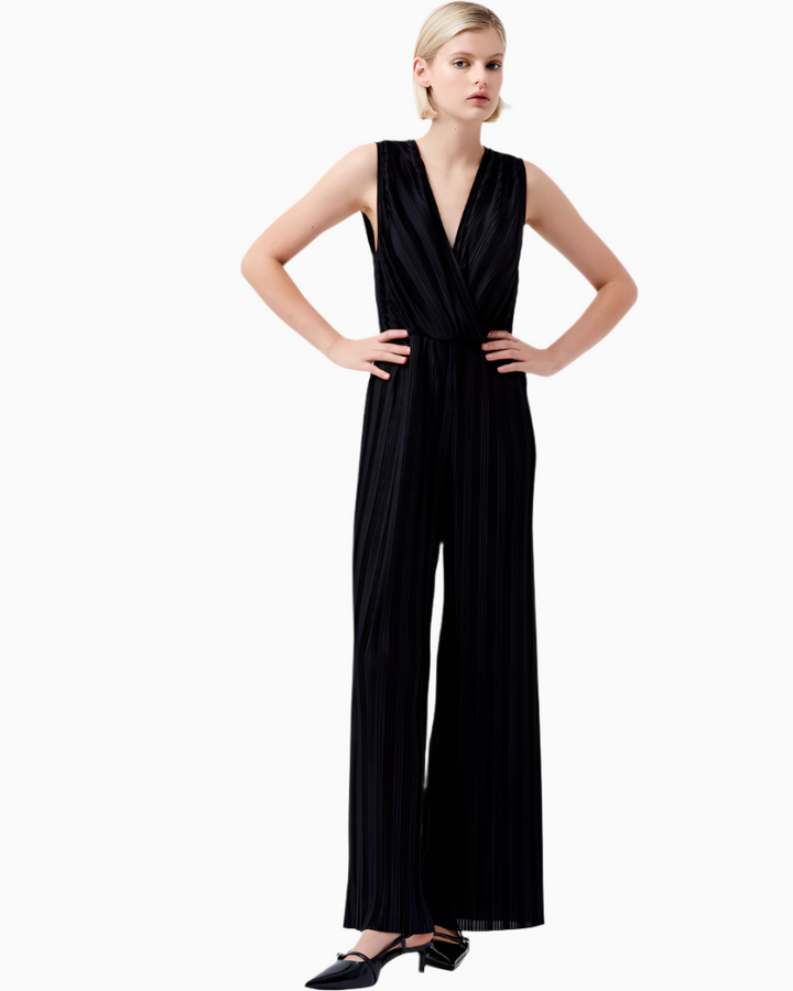 French Connection - Ronnie Pleated V Neck Jumpsuit