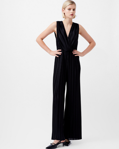 French Connection - Ronnie Pleated V Neck Jumpsuit