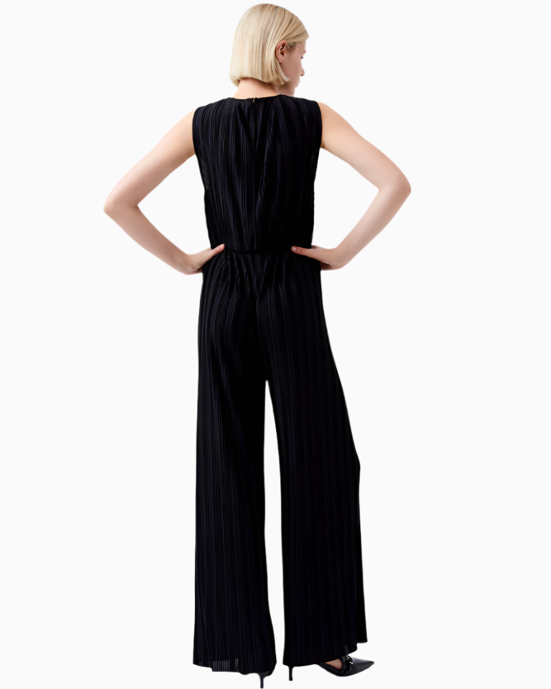 French Connection - Ronnie Pleated V Neck Jumpsuit