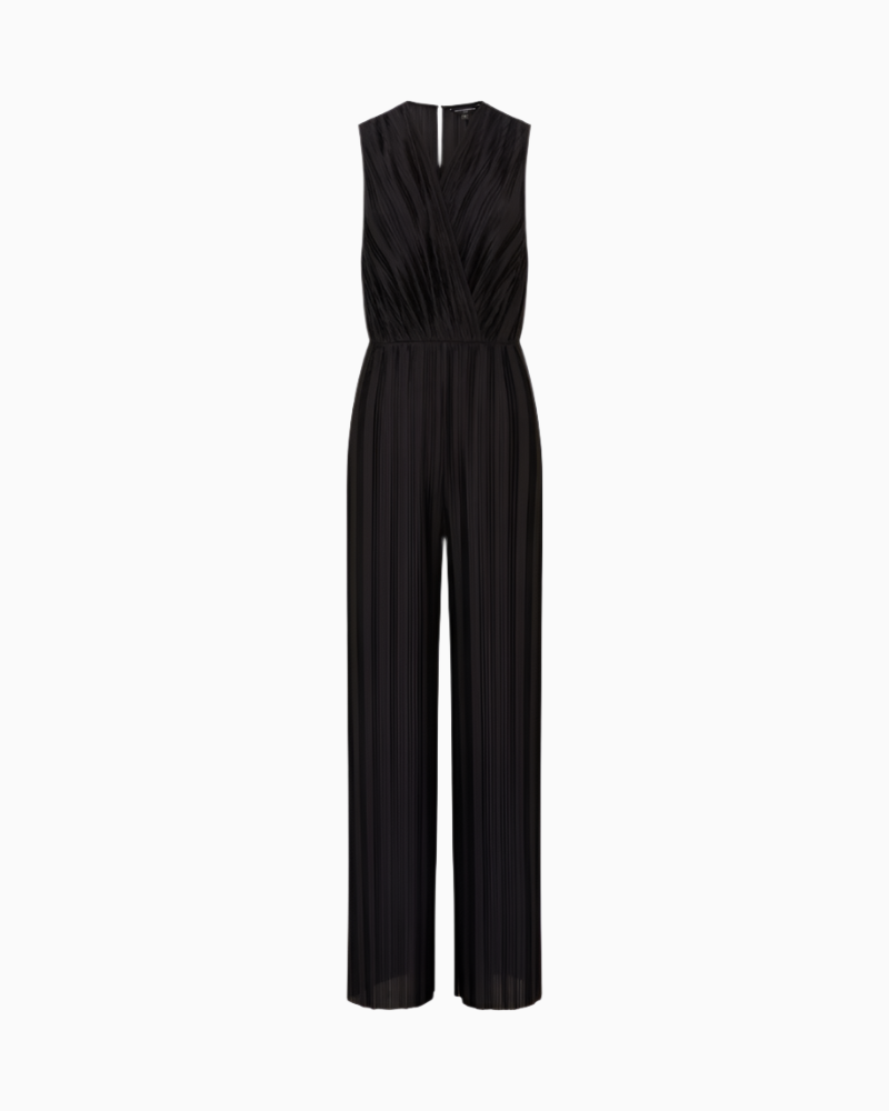 French Connection - Ronnie Pleated V Neck Jumpsuit