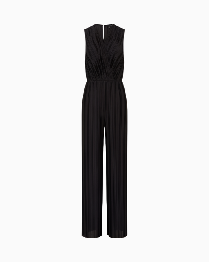 French Connection - Ronnie Pleated V Neck Jumpsuit