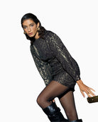 French Connection - Tamy Lurex Fitted Mini Dress 