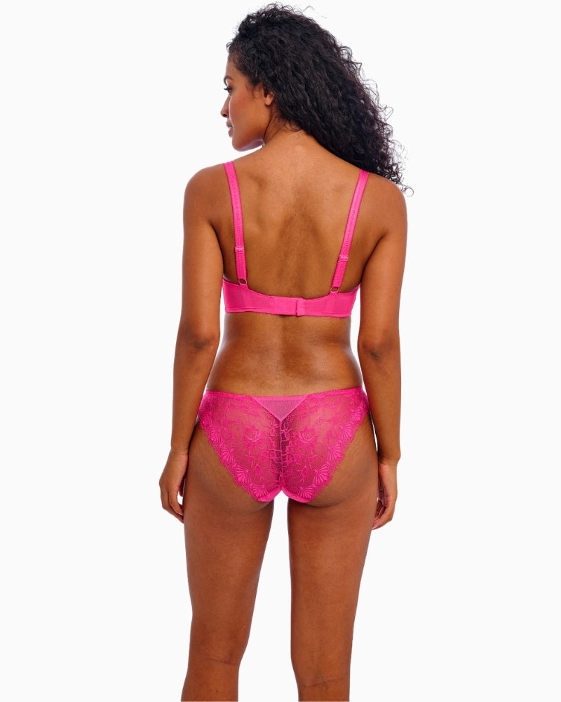 Back view of Freya Fascinate lace brief with scalloped no-VPL finish